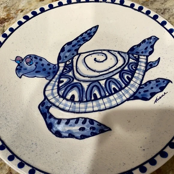 Diane authentic stoneware. Come Dream with me. Turtle - Picture 2 of 5